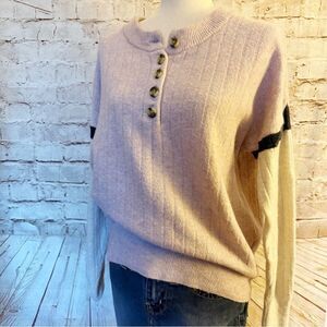 Madewell wool alpaca henley pullover sweater